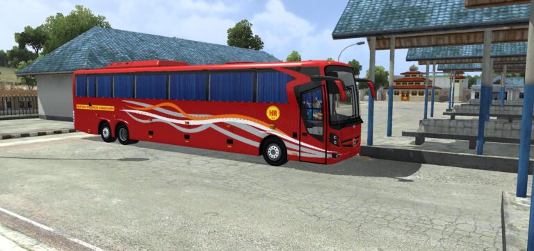 Mercedes SHD 15Mt Close Curtain Bus Mod Bussid