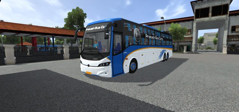 Prakash Volvo Celeste Sleeper Bus Mod Bussid