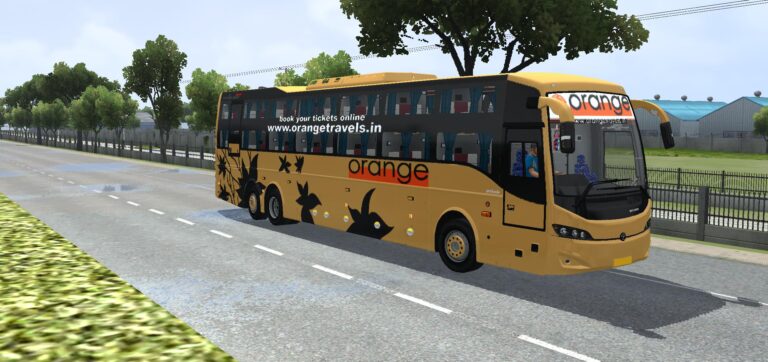 Livery Volvo Celeste Sleeper Bus Mod Bussid